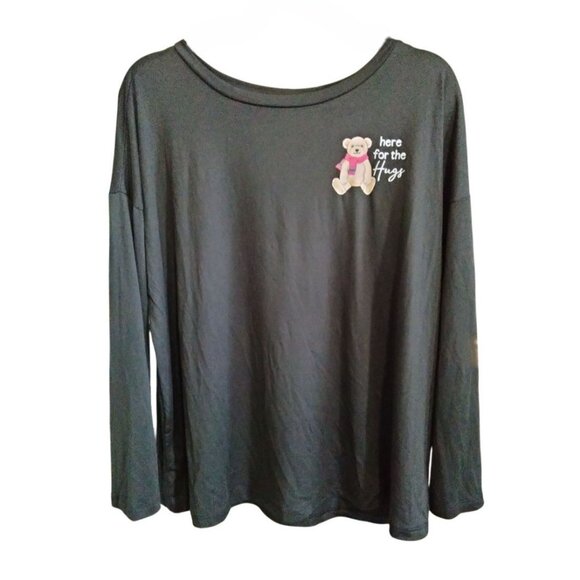 New Joyspun Size XL Pajama Set Teddy Bear Sleepwear Elastic Waistband Pockets - Picture 4 of 11